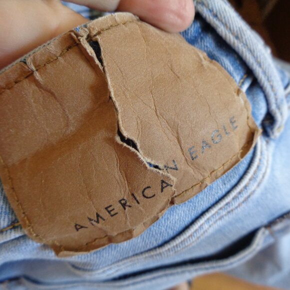 American Eagle Men's Airflex 360 Distressed Blue Jeans Denim 32 x 34 - Picture 5 of 7